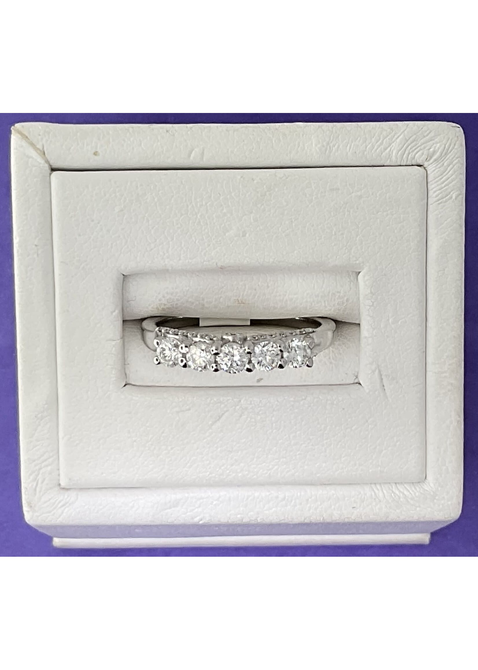 14KW 3/4 DIA ANNIVERSARY BAND Sz.7