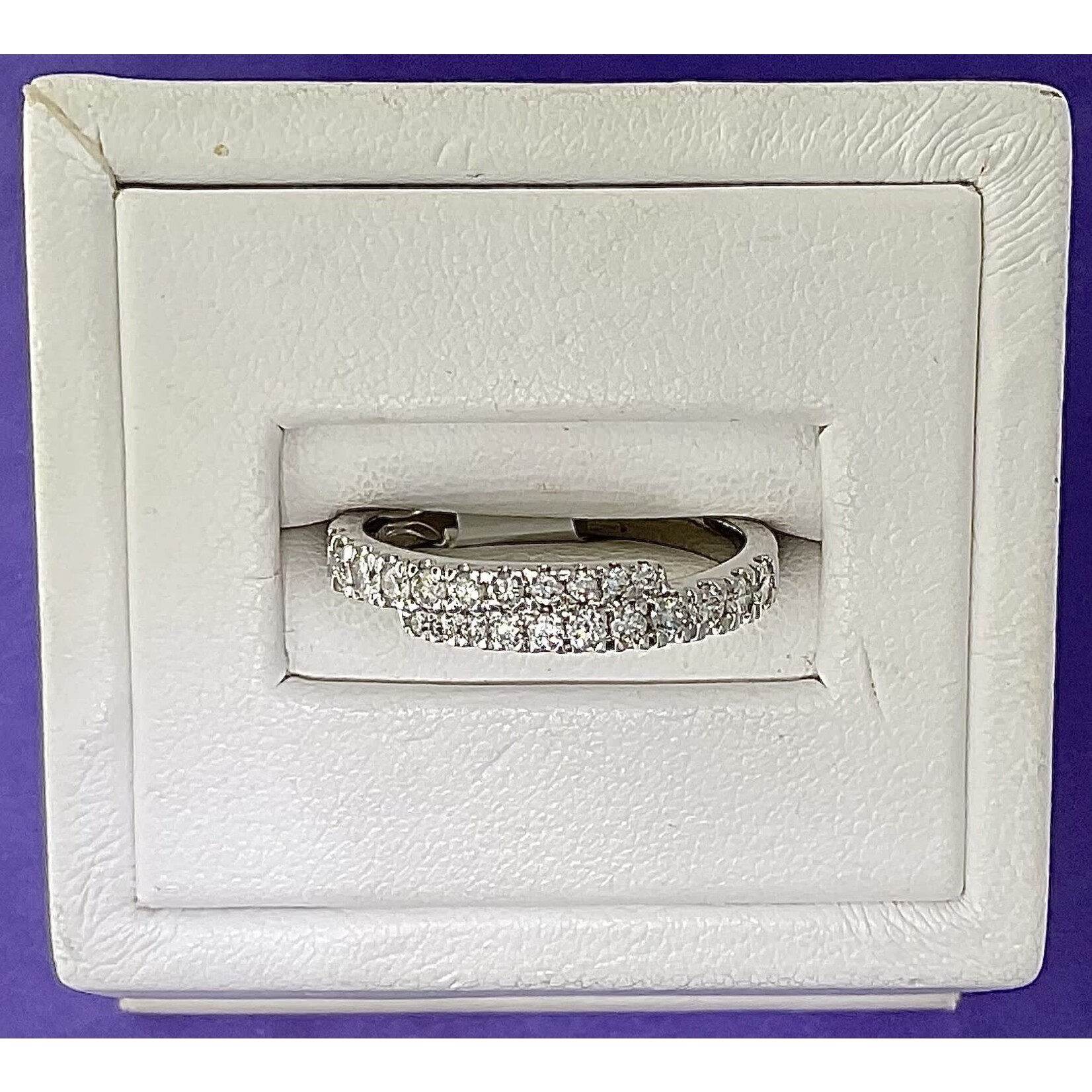 14KW 1/2ctw Dia. Bypass Ring Sz. 6.75