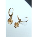 14ky dogwood dangle earrings