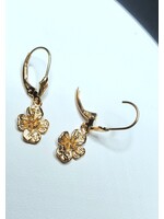 14ky dogwood dangle earrings