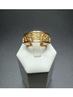 14KY Dahlonega Gold Gents Tapered Pocket Ring w/ Raw Nuggets