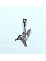 14k Baby Hummingbird Pendant