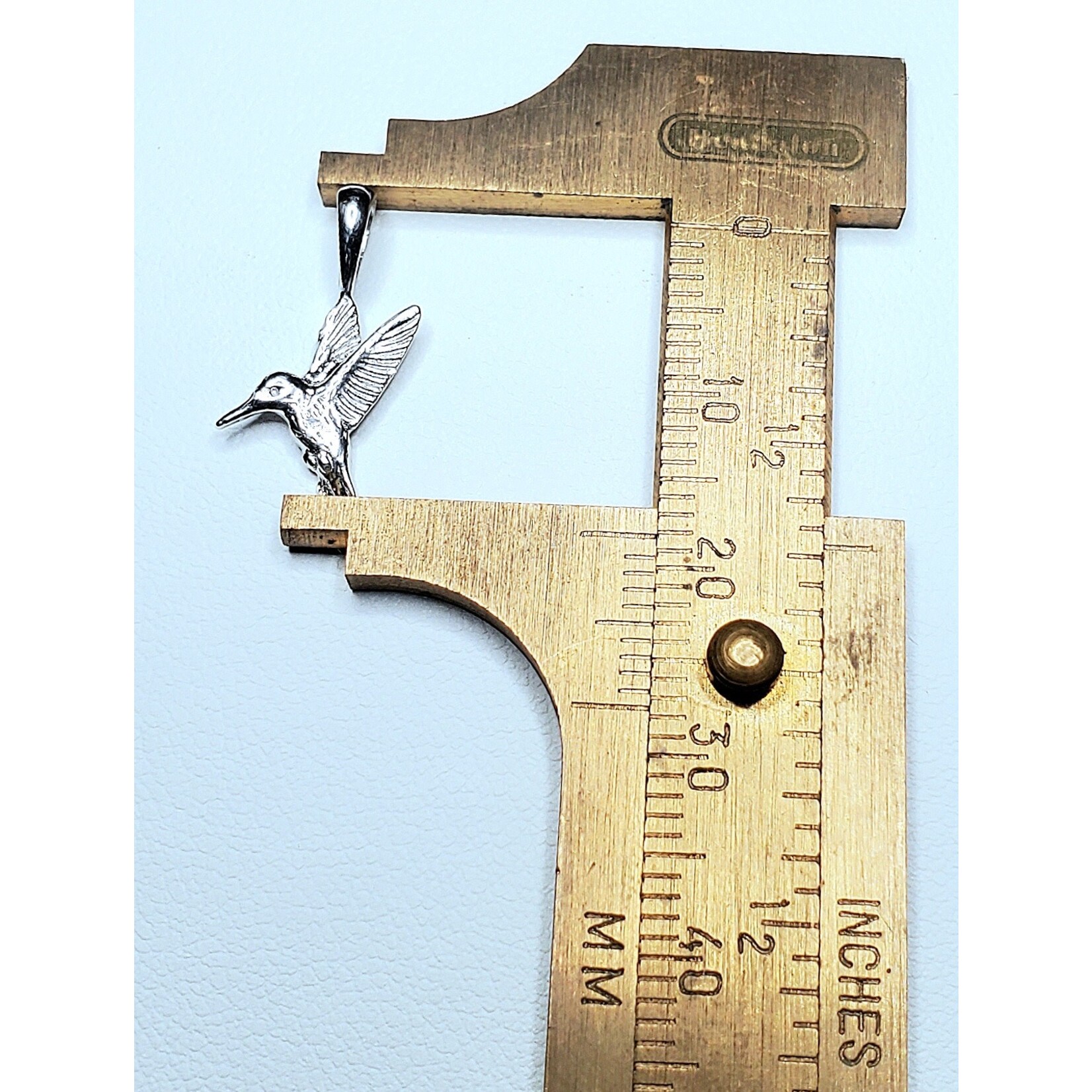 14k Baby Hummingbird Pendant