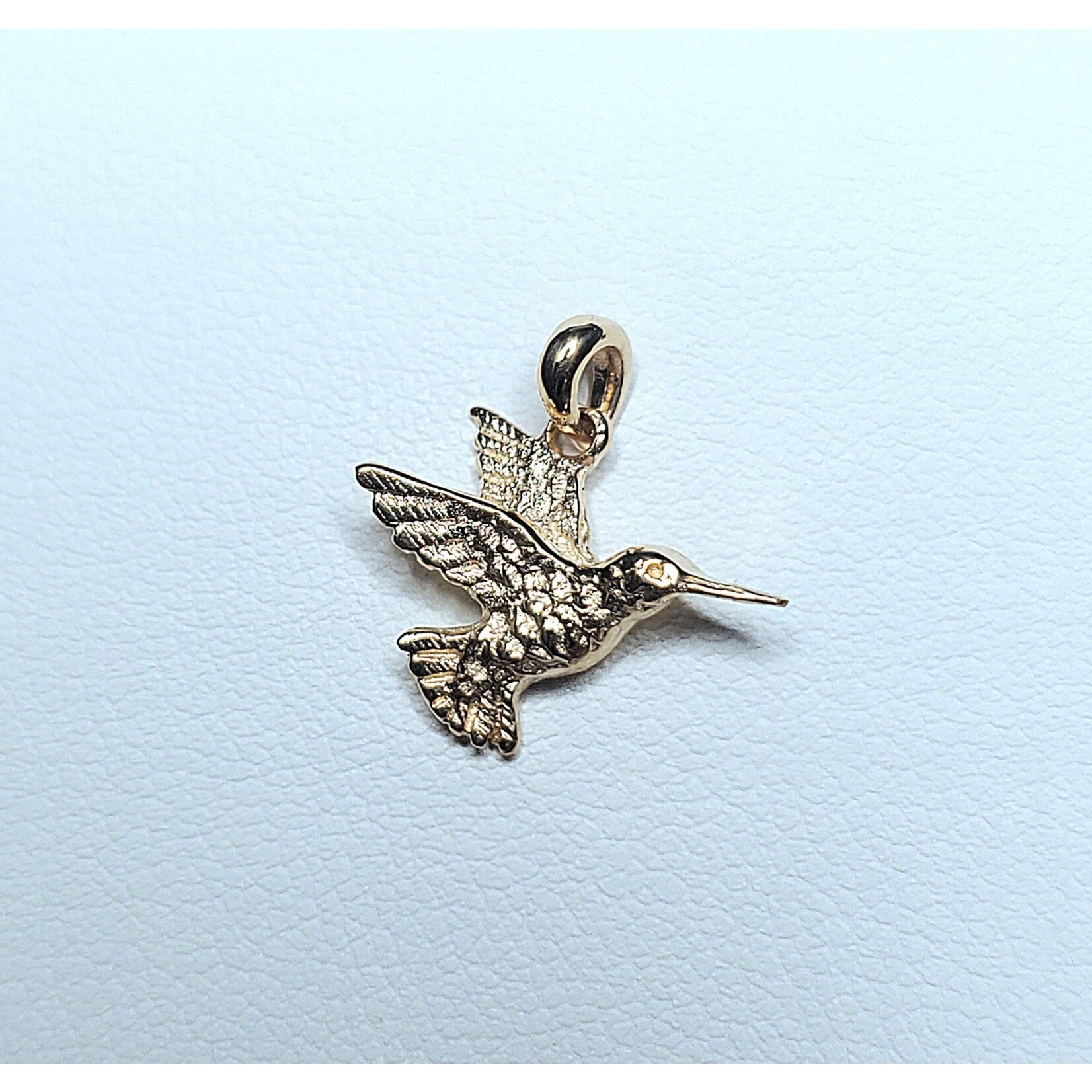 14k Medium Hummingbird Pendant
