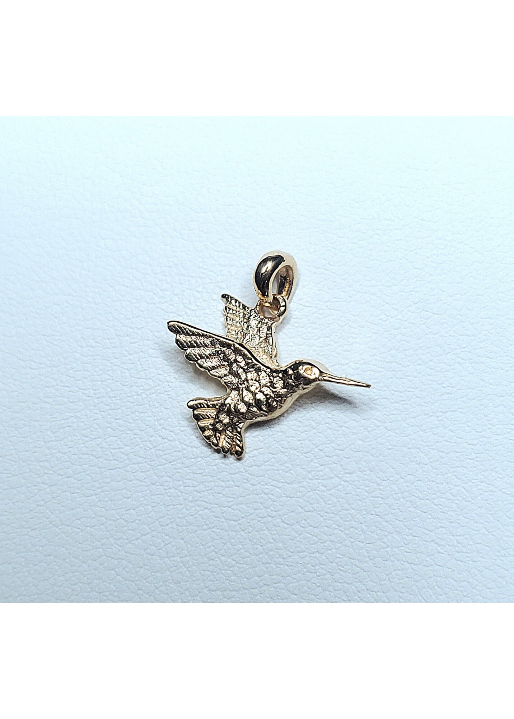 14k Medium Hummingbird Pendant