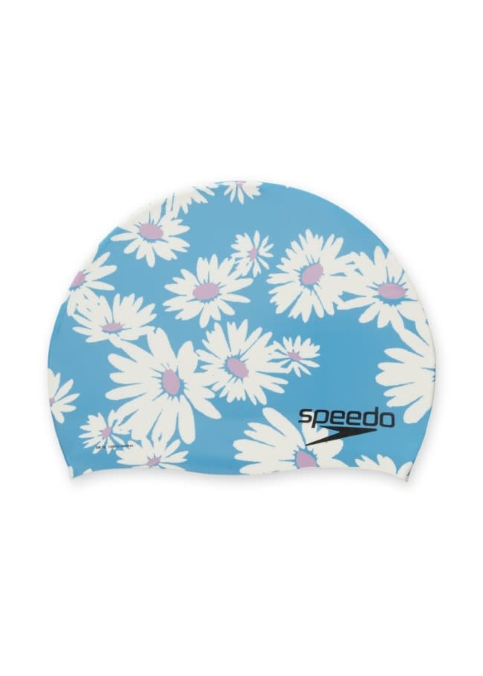 Speedo Wild Daisy Silicone Cap Blu/Wht/Pnk