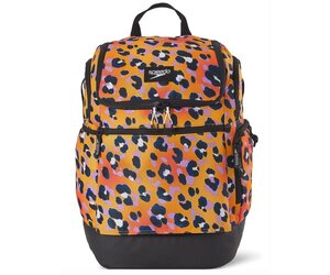 Speedo Ultra Fizz Zaino Unisex Per Attrezzatura Sportiva, Grigio/Arancione, Tessuto Impermeabile Con Tasche Frontali