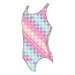 Blurred Squares Racerback