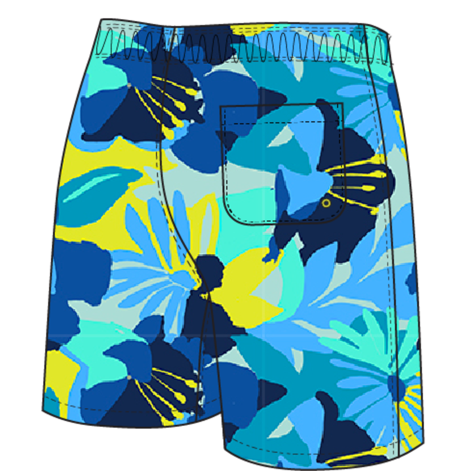 Speedo C-Tranquil Flowers Redondo Volley 15"
