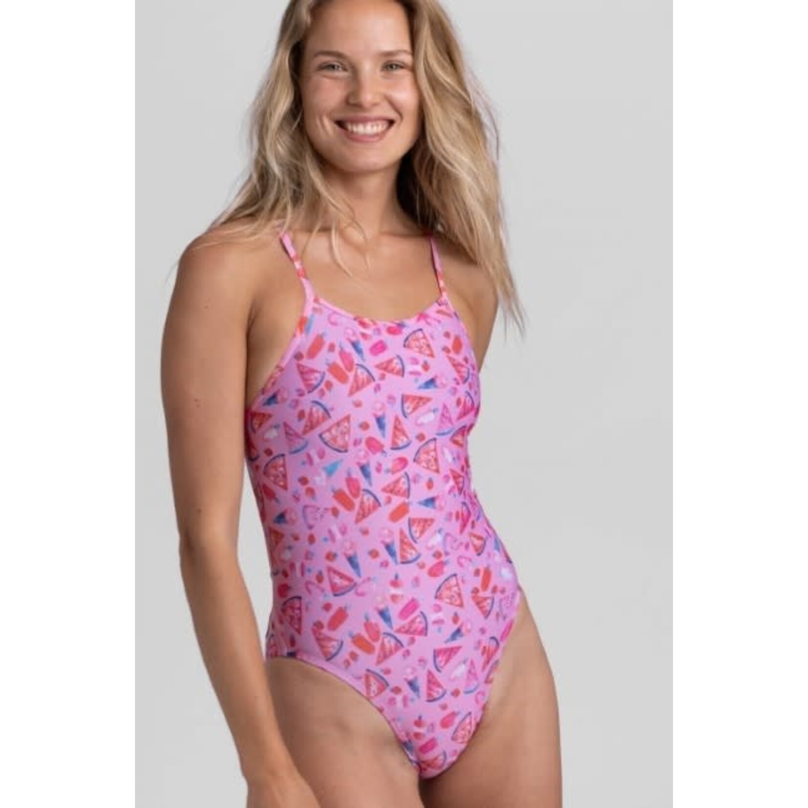 Jolyn Brandon 2 Swim Onesie - Print