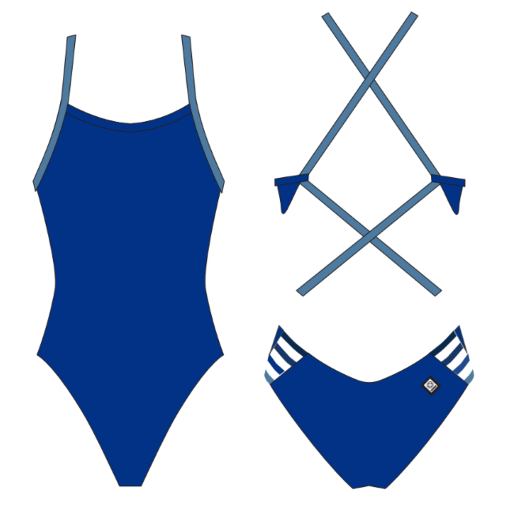 Jolyn Gavin One Piece Swimsuit - Contrasts