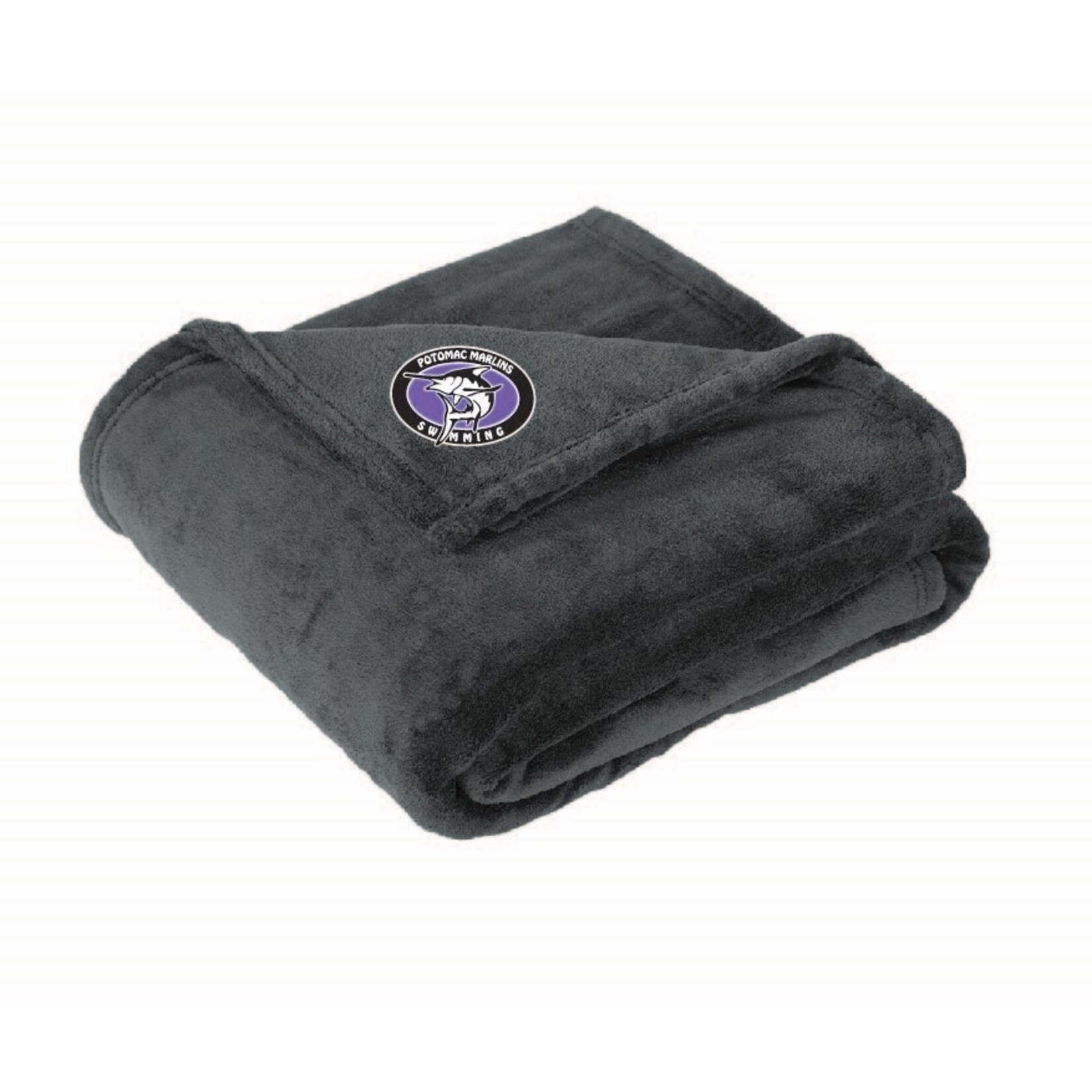 Potomac Marlins Potomac Marlins Ultra Plush Blanket Graphite