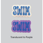 Sport Fair Swim Purple UV Rubber Clog Charm