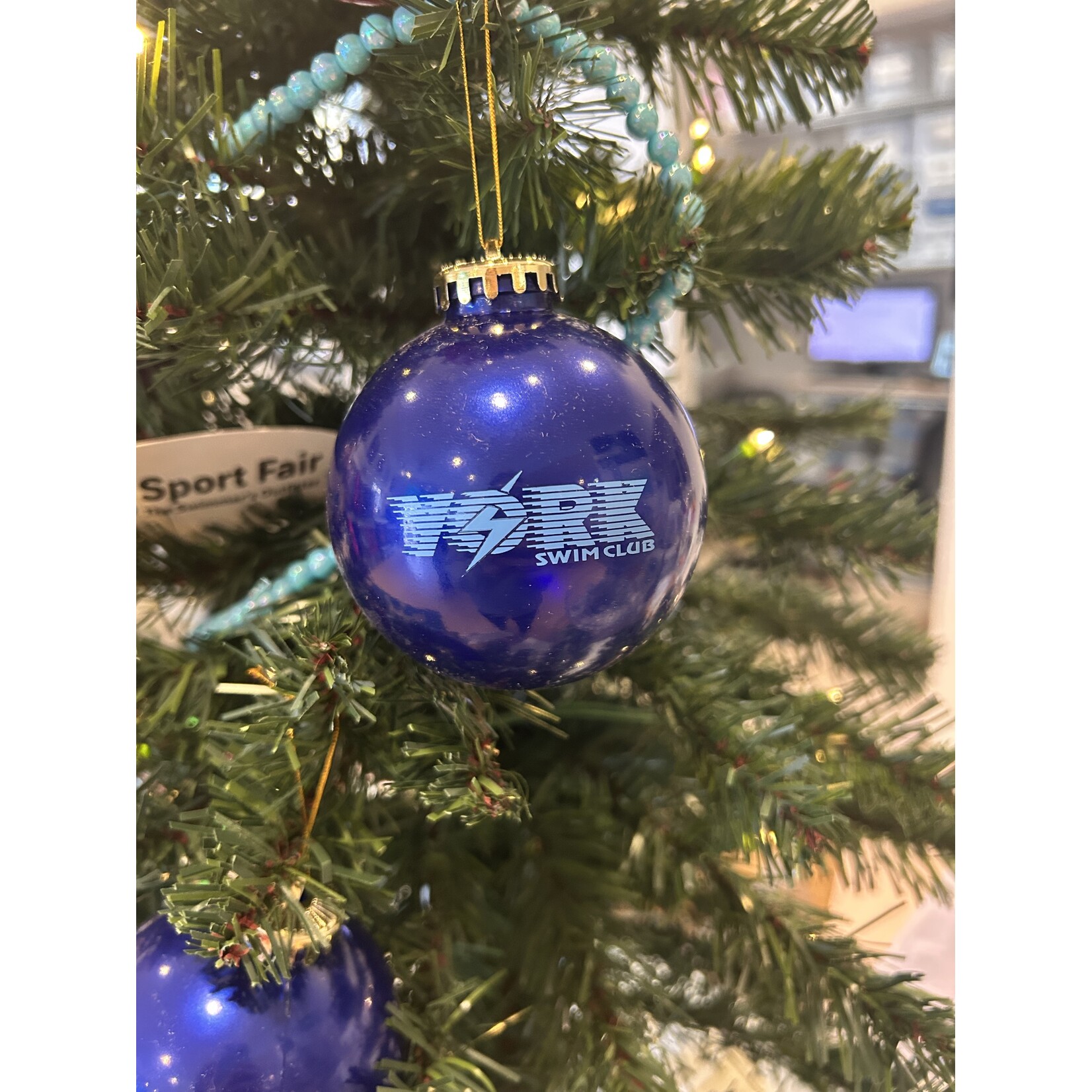 YORK YORK Holiday Ball Ornament Blue/Lt. Blue