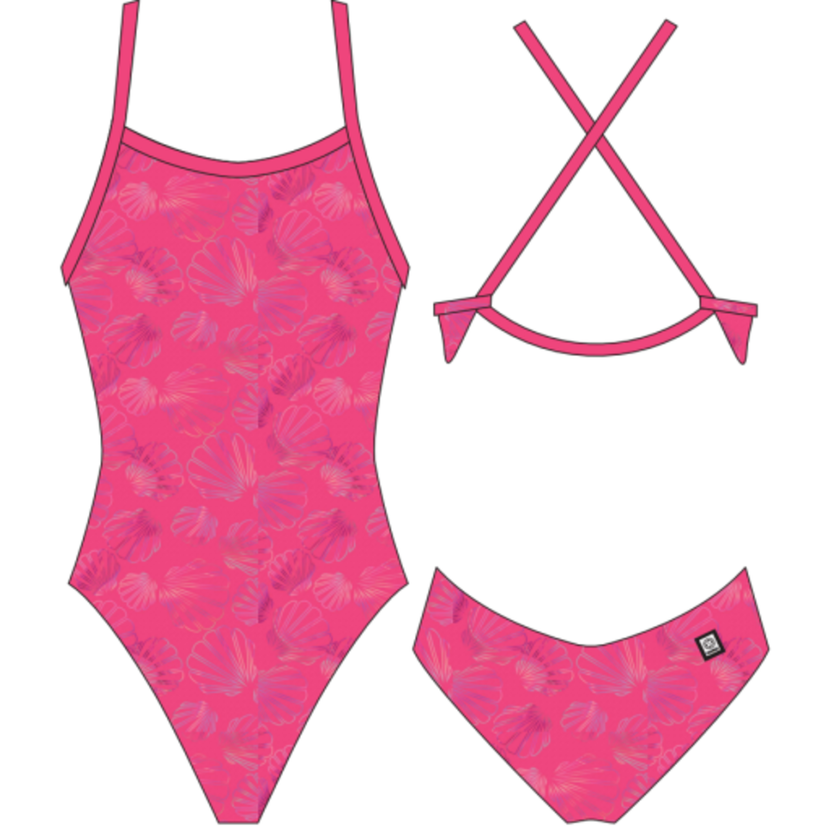 Jolyn Brandon One Piece Swimsuit - Metallic