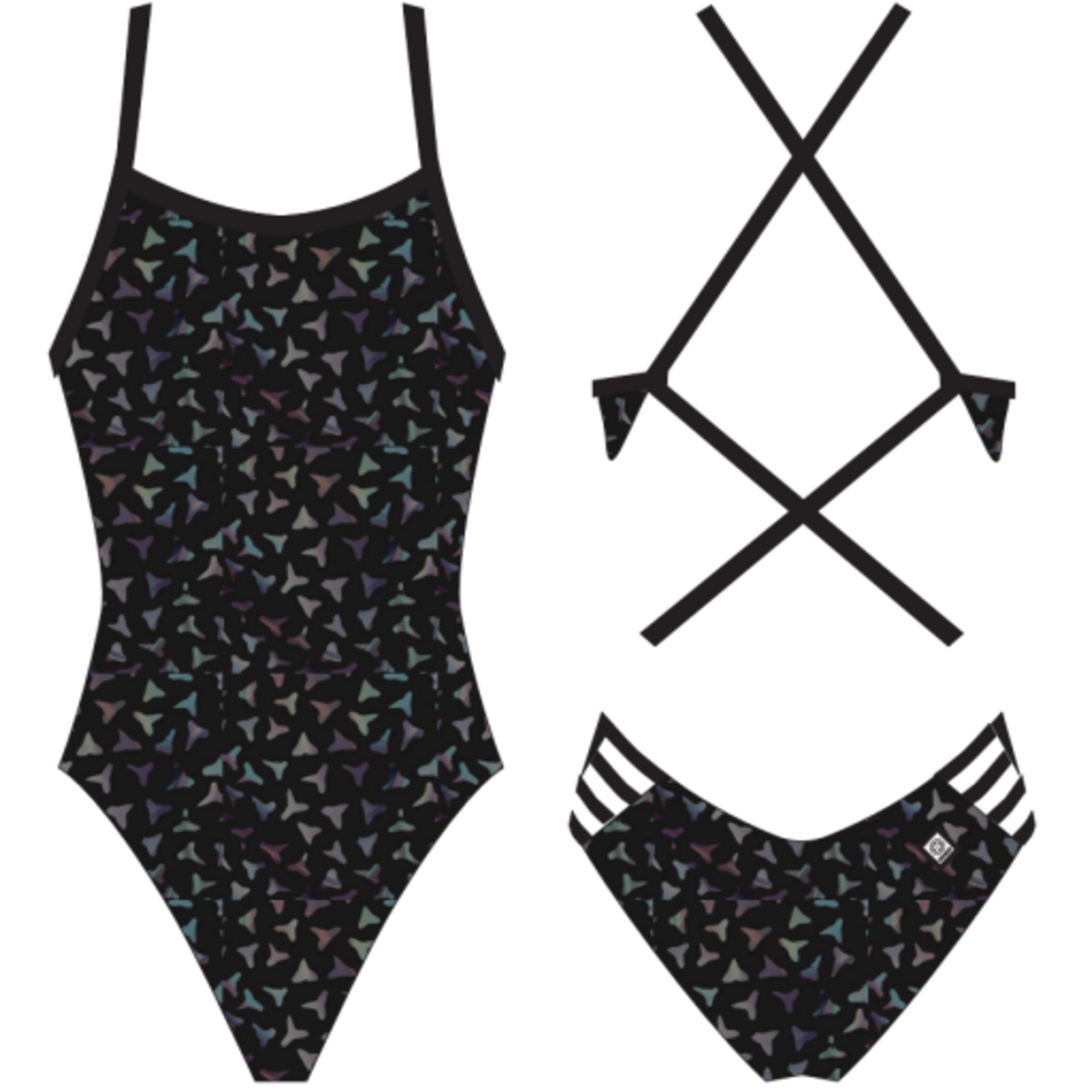 Jolyn Gavin One Piece Swimsuit - Metallic