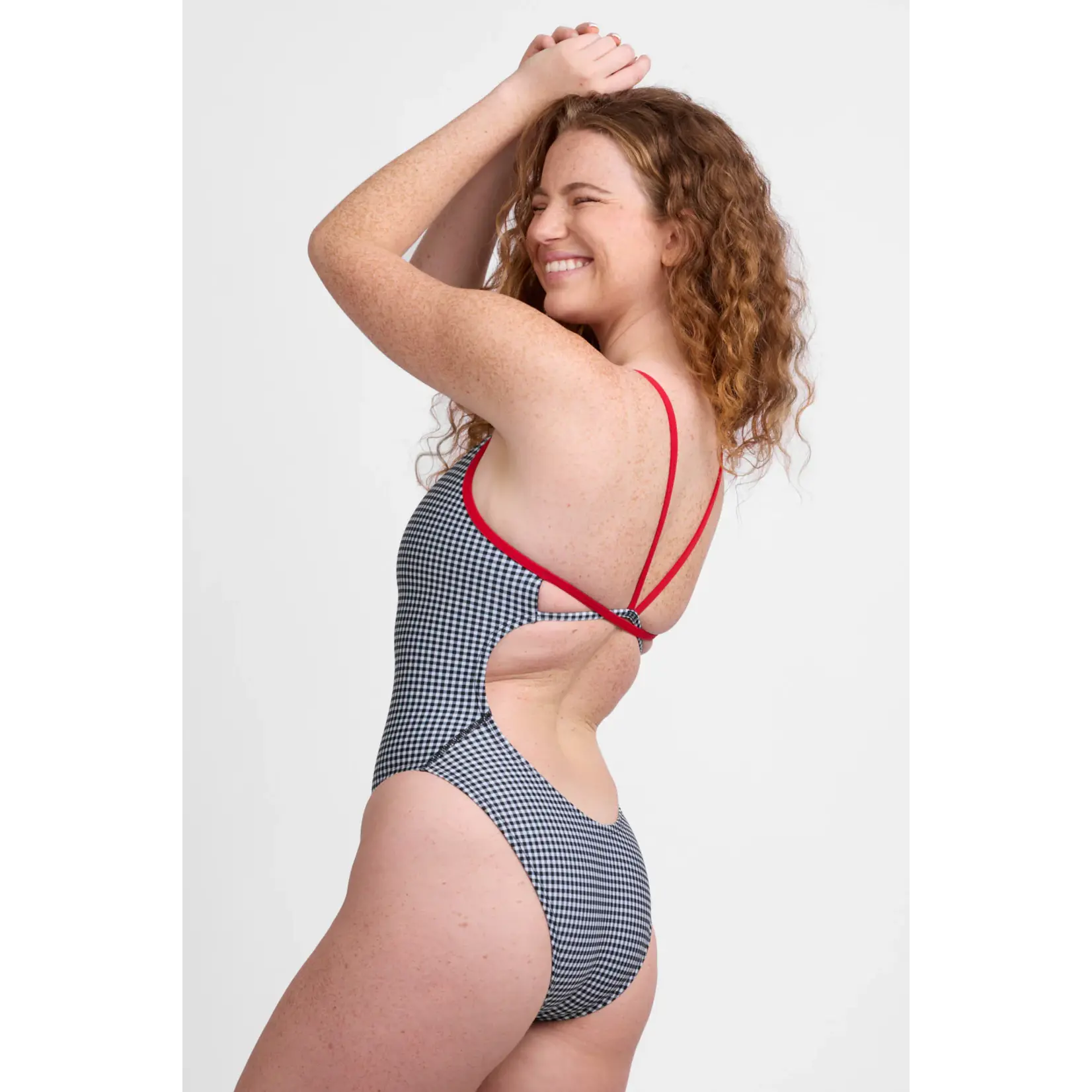 Jolyn Perry  One Piece Swimsuit - Gingy & Red