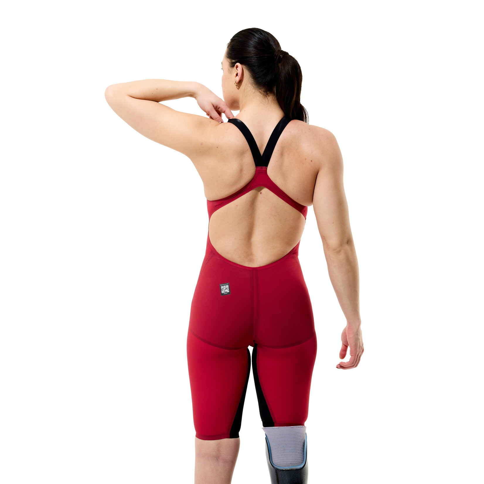 Speedo LZR Pure Valor 2.0 Open Back Regal Red/Black