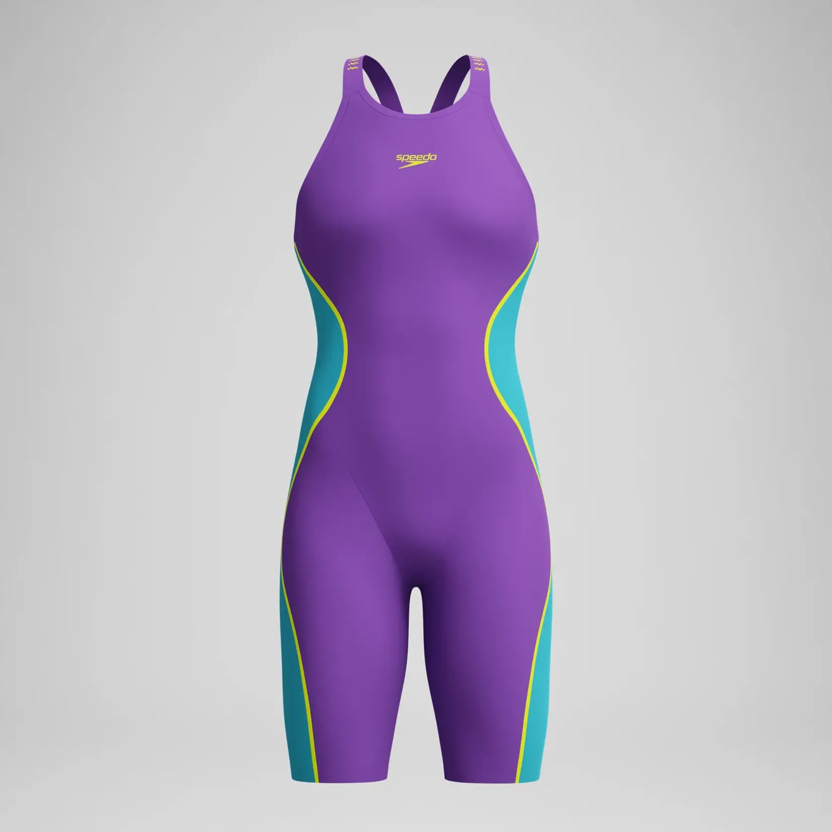 Speedo LZR Pure Intent 2.0 Open Back Galaxy Grape/Mayan Blue