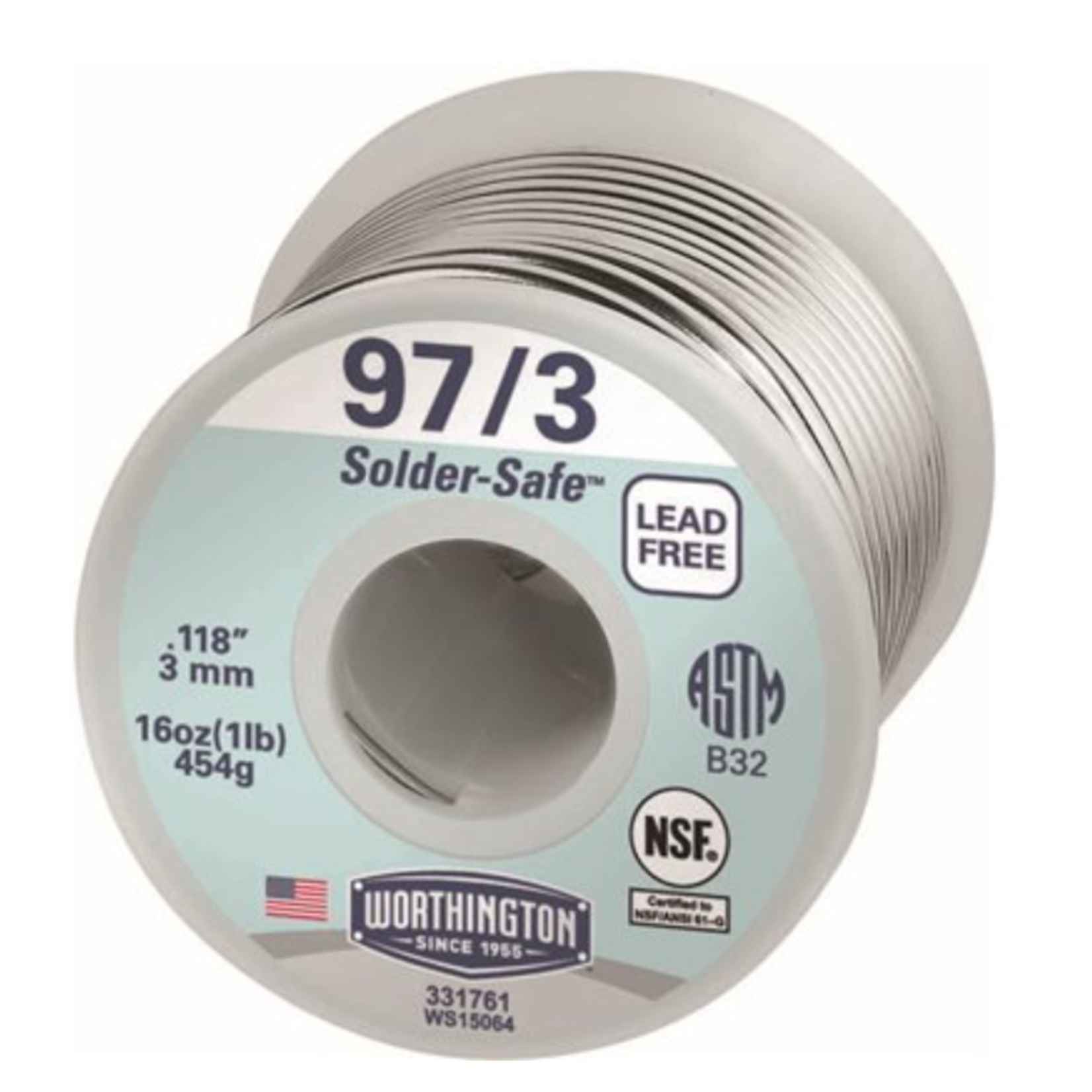 1 LB  LEAD FREE SOLDER 97/3