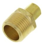 BLUEFIN 1/4 IN X 1/2 IN BRASS COMPRESSION X MALE ADAPTER
