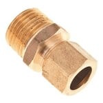 PROPLUS 3/8 IN X 1/4 IN BRASS COMPRESSION X MALE ADAPTER (LEAD FREE)