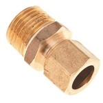PROPLUS 5/8 IN X 1/2 IN BRASS COMPRESSION X MALE ADAPTER (LEAD FREE)