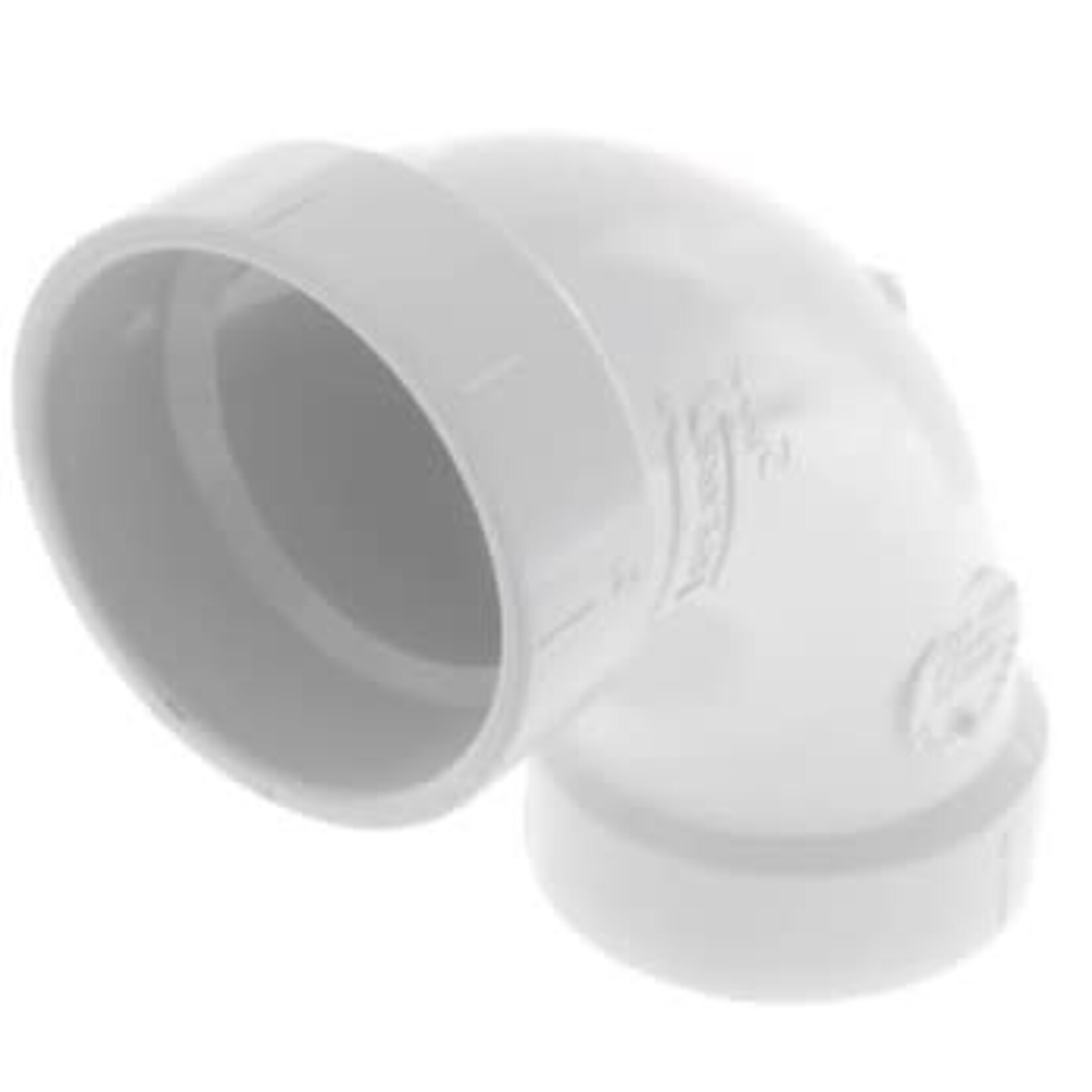 NIBCO 2 IN PVC SCHEDULE 40 DWV LONG TURN 90 DEGREE ELBOW