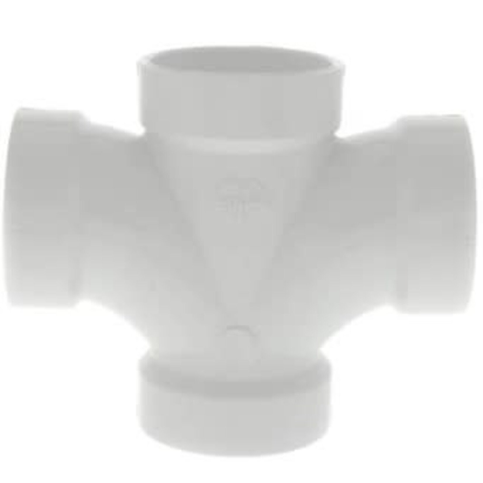 NIBCO 2 IN PVC SCHEDULE 40 DWV DOUBLE SANITARY TEE (CROSS)