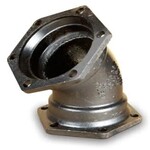 TYLER UNION 8 IN DUCTILE IRON 45 DEGREE ELBOW