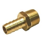 PROPLUS 3/8 IN X 1/4 IN BRASS MALE BARB HOSE ADAPTER