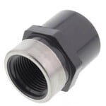 SPEARS 3/4 IN PVC SCHEDULE 80 FEMALE ADAPTER ( SOCKET X FEMALE PIPE THREAD STAINLESS STEEL RING)