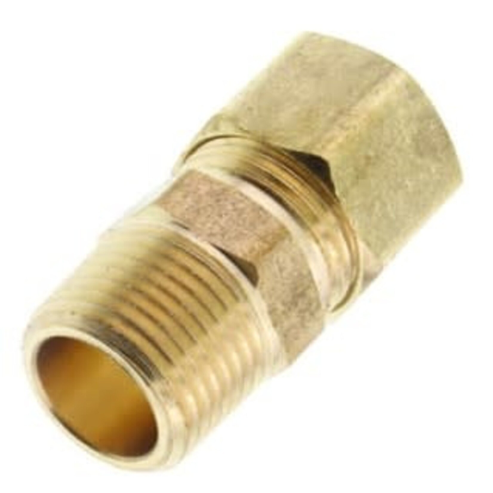 JONES STEPHENS 1/2 IN X 3/8 IN BRASS COMPRESSION X MALE ADAPTER