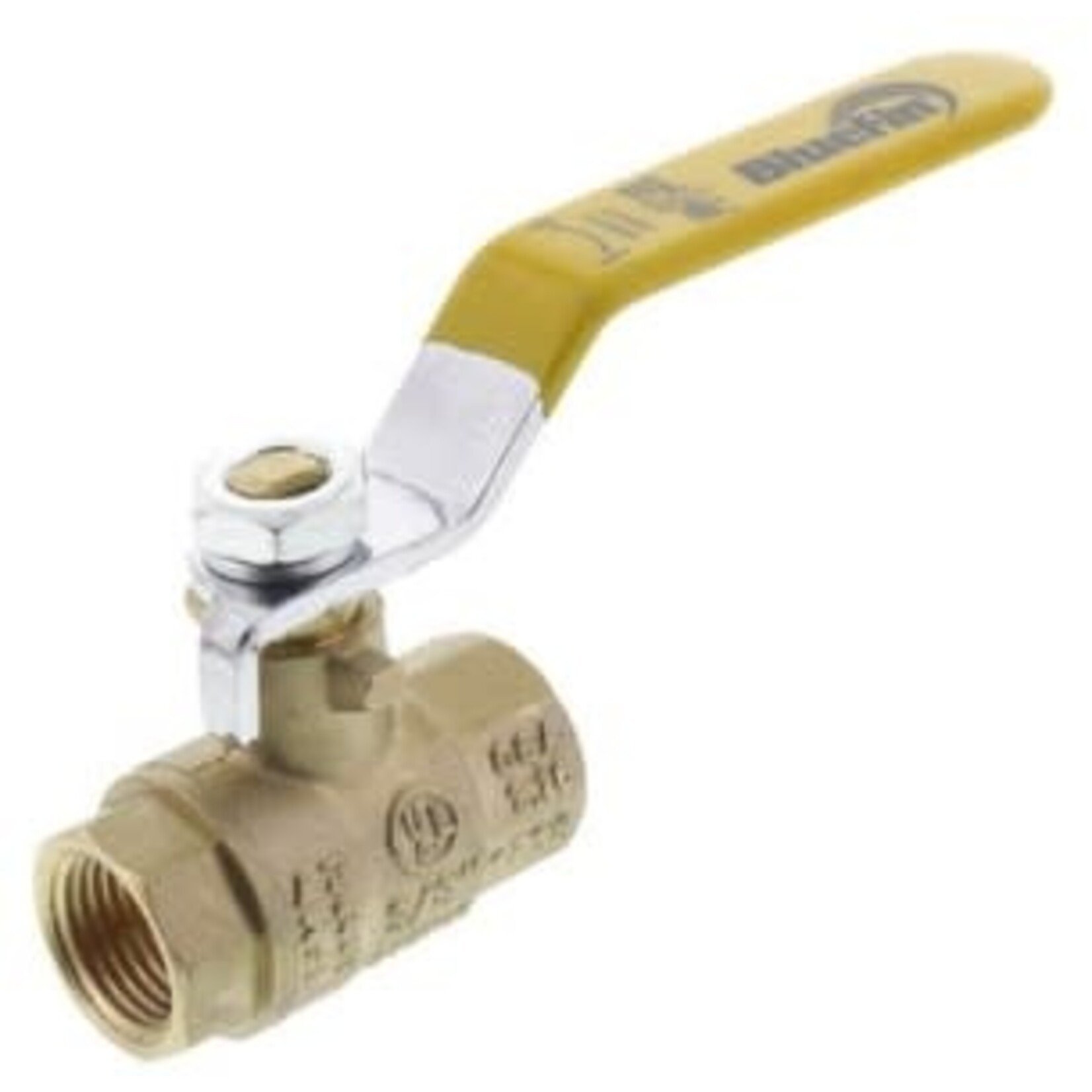 BLUEFIN 3/8 IN BRASS THREADED BALL VALVE LEAD FREE