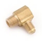 JONES STEPHENS 1/4 IN X 3/8 IN BRASS COMPRESSION MALE 90 DEGREE ELBOW