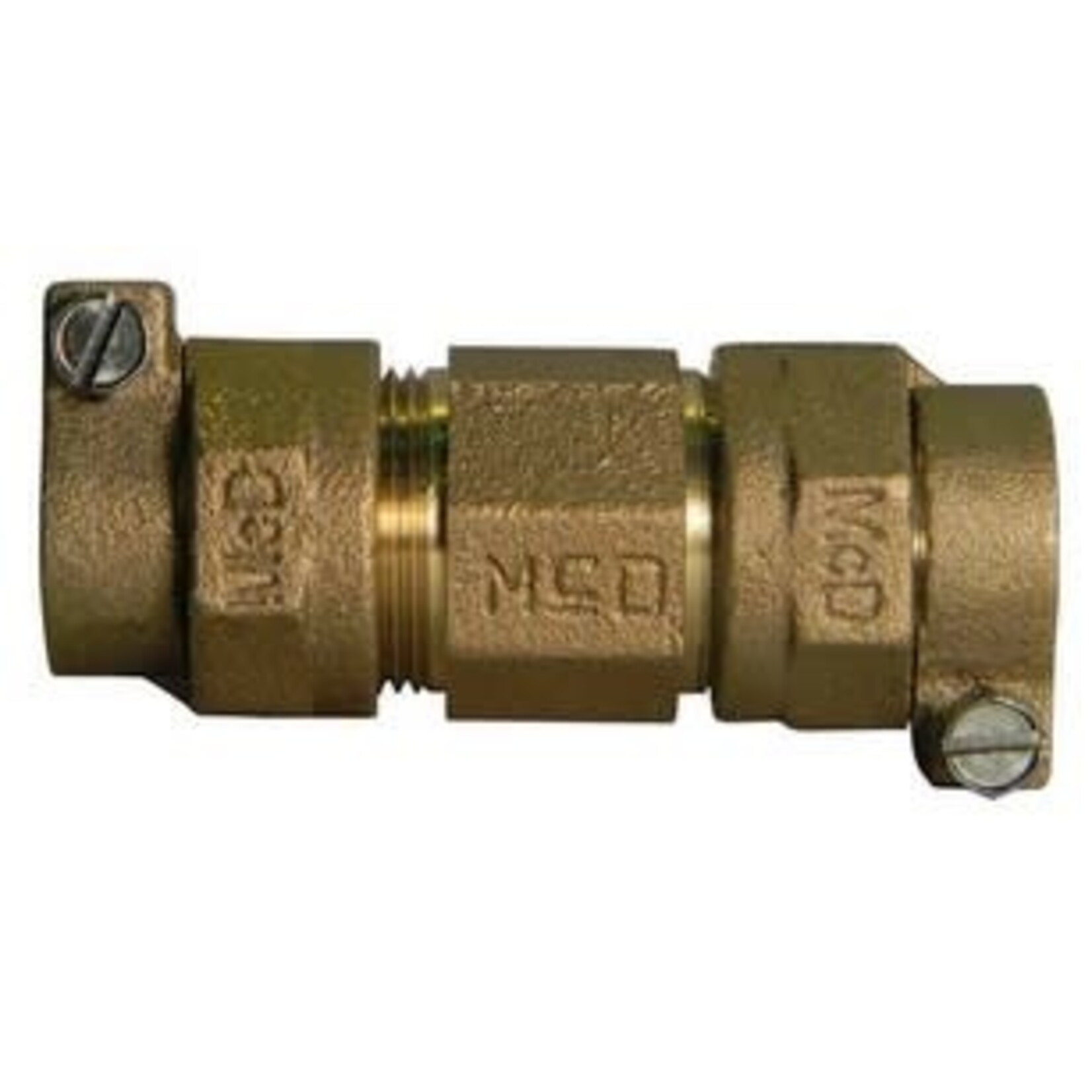 A. Y. MCDONALD 1 IN CTS FORD BRASS COMPRESSION COUPLING