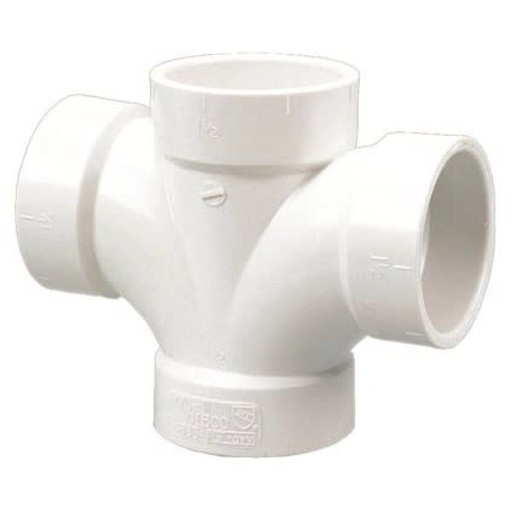 NIBCO 2 IN X 1 1/2 IN PVC SCHEDULE 40 DWV CROSS/DOUBLE SANITARY TEE