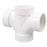 NIBCO 4 IN PVC SCHEDULE 40 DWV DOUBLE SANITARY TEE