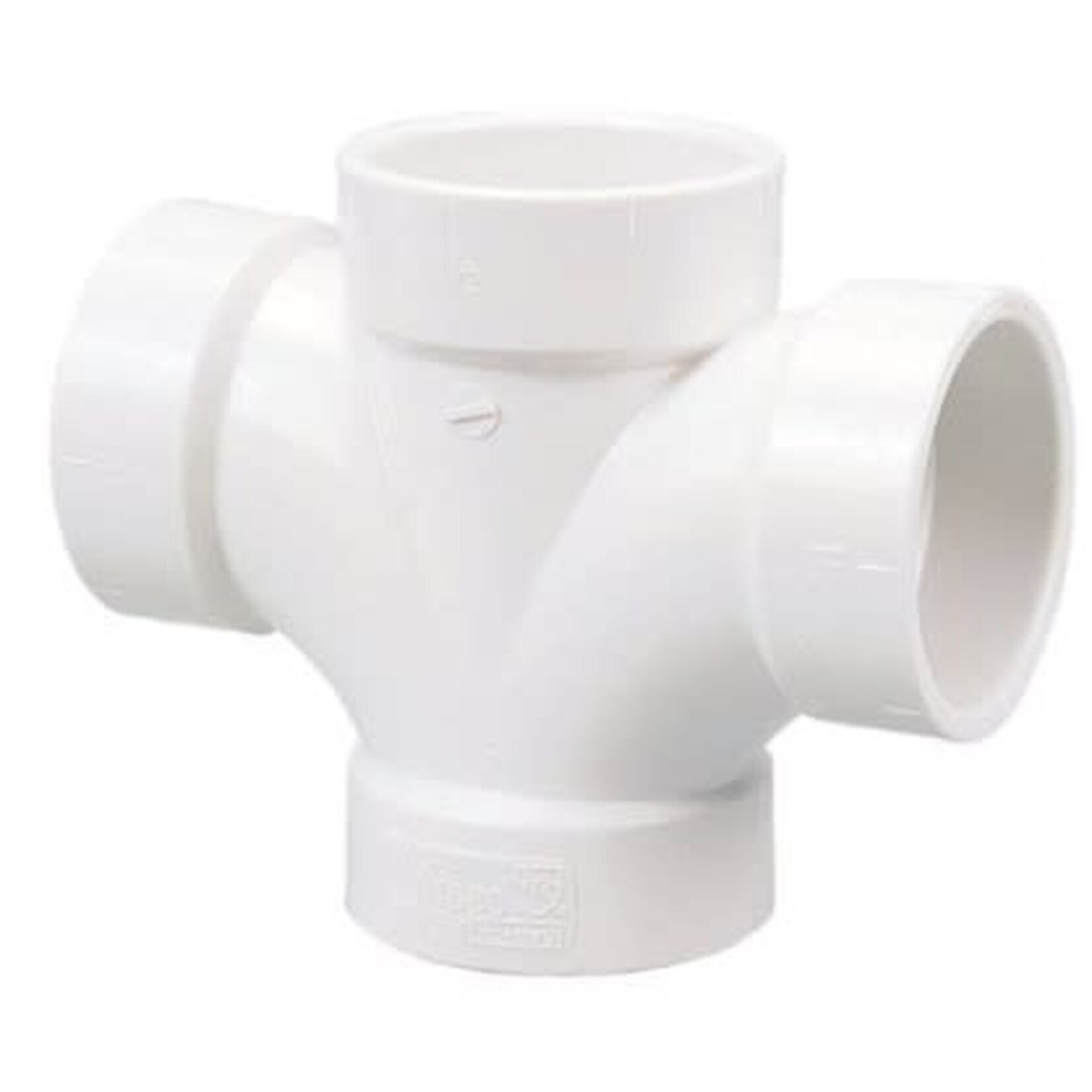 NIBCO 4 IN PVC SCHEDULE 40 DWV DOUBLE SANITARY TEE