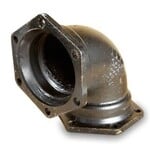 TYLER UNION 4 IN DUCTILE IRON 90 DEGREE ELBOW