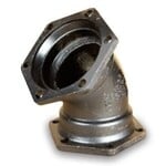TYLER UNION 3 IN DUCTILE IRON 45 DEGREE ELBOW