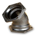 TYLER UNION 4 IN DUCTILE IRON 45 DEGREE ELBOW