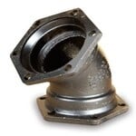 TYLER UNION 10 IN DUCTILE IRON 45 DEGREE ELBOW