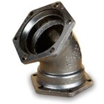 TYLER UNION 12 IN DUCTILE IRON 45 DEGREE ELBOW