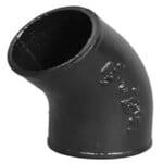 CHARLOTTE 5 IN CAST IRON 45 DEGREE ELBOW