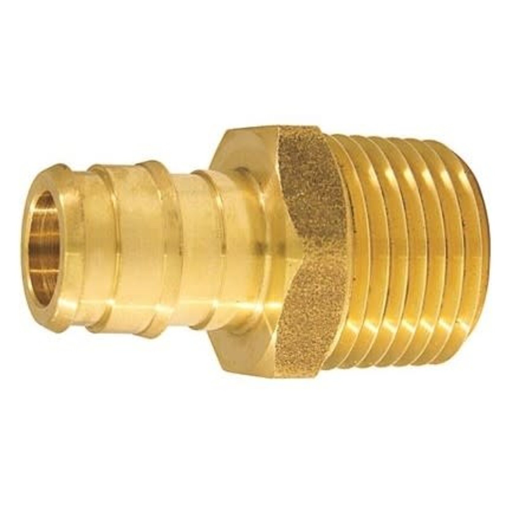 APOLLO 1/2 IN BRASS PEX BARB MALE ADAPTER