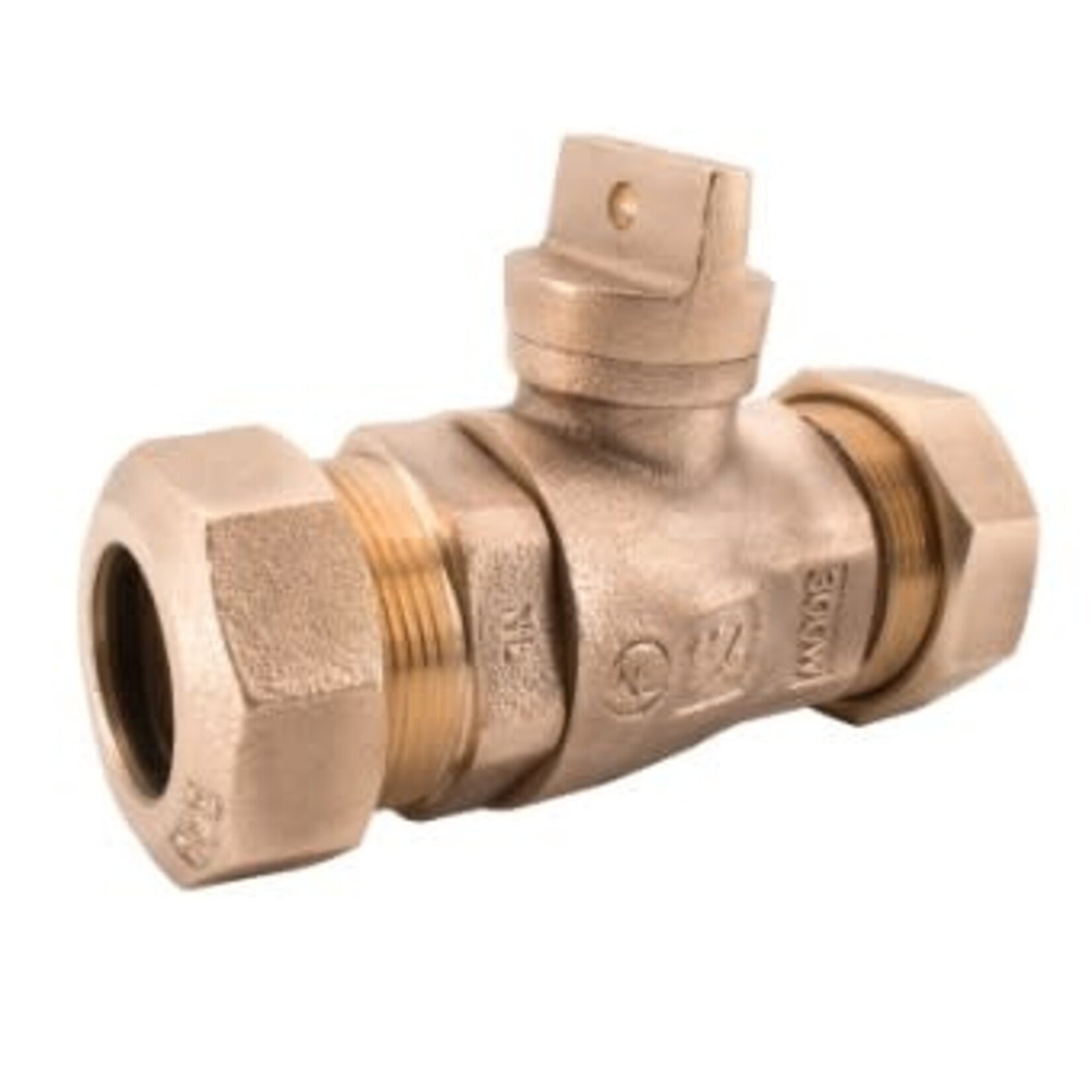 LEGEND VALVE 1 1/4 IN BRASS RING COMPRESSION CURB STOP (CTS)