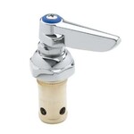 T&S BRASS ETERNA SPINDLE ASSEMBLY SPRING CHECK LEFT HAND BLUE COLD LEVER HANDLE AND SCREW ( 18.77 GPM )