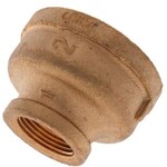 BLUEFIN 2 IN X 1 IN BRASS REDUCER COUPLING
