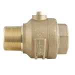 FORD 2 IN FORD MPT X FPT BRASS BALL VALVE ( CURB STOP )